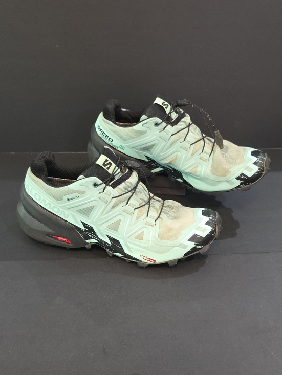 Salomon Shoes - Salomon Speed Cross 6 Gore-Tex Women’s Mint Green Trail Shoes Size 9